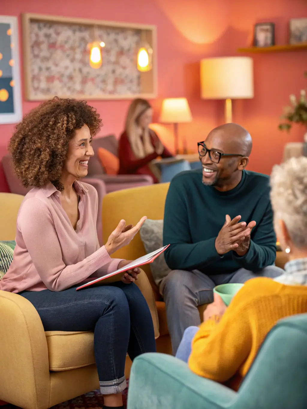 A photo of GFECLE volunteers providing support and resources to cancer patients and their families, showcasing the organization's dedication to patient care.